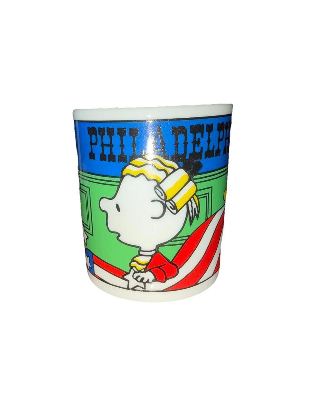 Vintage Peanuts Philadelphia Themed Ceramic Coffee Mug